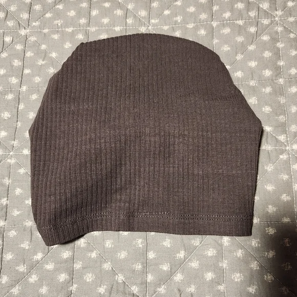 Grey Ribbed Turban - Picture 2 of 3